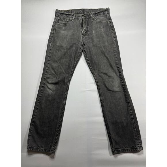 Levi's 513 Men's Slim Fit Straight Leg Gray Denim Jeans - Size 30x30 (30x28.5) - Picture 1 of 5